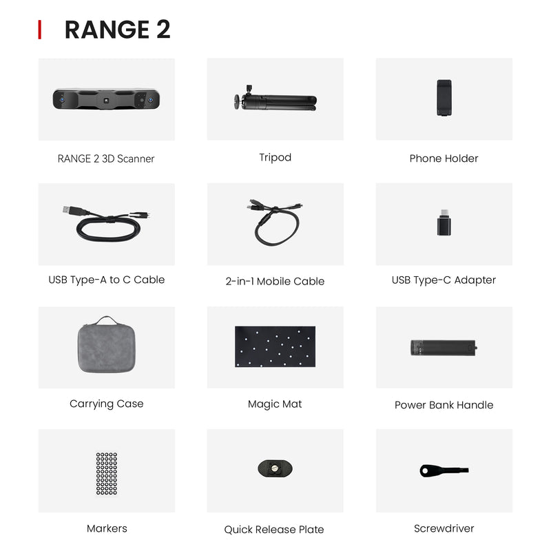 Revopoint Range 2 3D Scanner - Technology Outlet