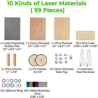 xTool Laser Materials Pack - Technology Outlet