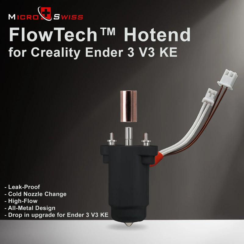 Micro Swiss FlowTech™ Hotend for Creality Ender 3 V3 KE - Technology Outlet
