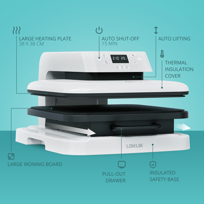 LOKLiK Auto Heat Press - LOKLiK Blue