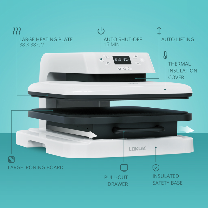 LOKLiK Auto Heat Press - LOKLiK White