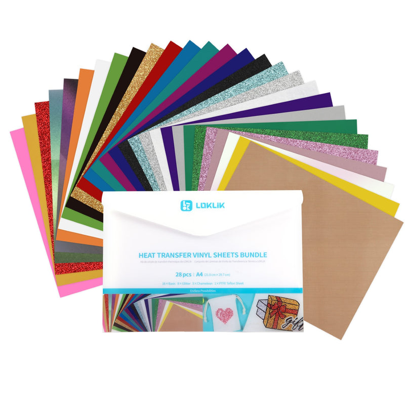 LOKLiK Heat Transfer Vinyl Material Bundle