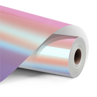 LOKLiK Permanent Adhesive Vinyl Holographic - 30.5 x 90 cm - Pink