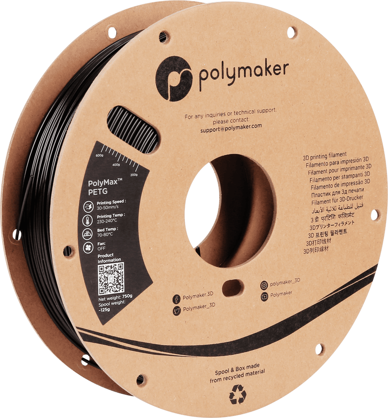 Polymaker PolyMax Tough PETG 3D Printer Filament - 1.75mm - 750G - Technology Outlet