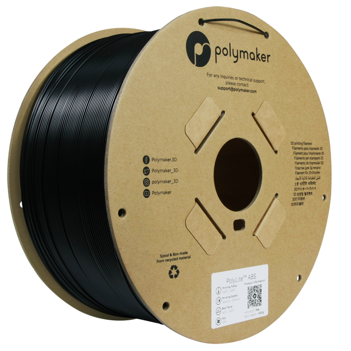 Polymaker PolyLite ABS 3D Printer Filament - 1.75mm - 3KG