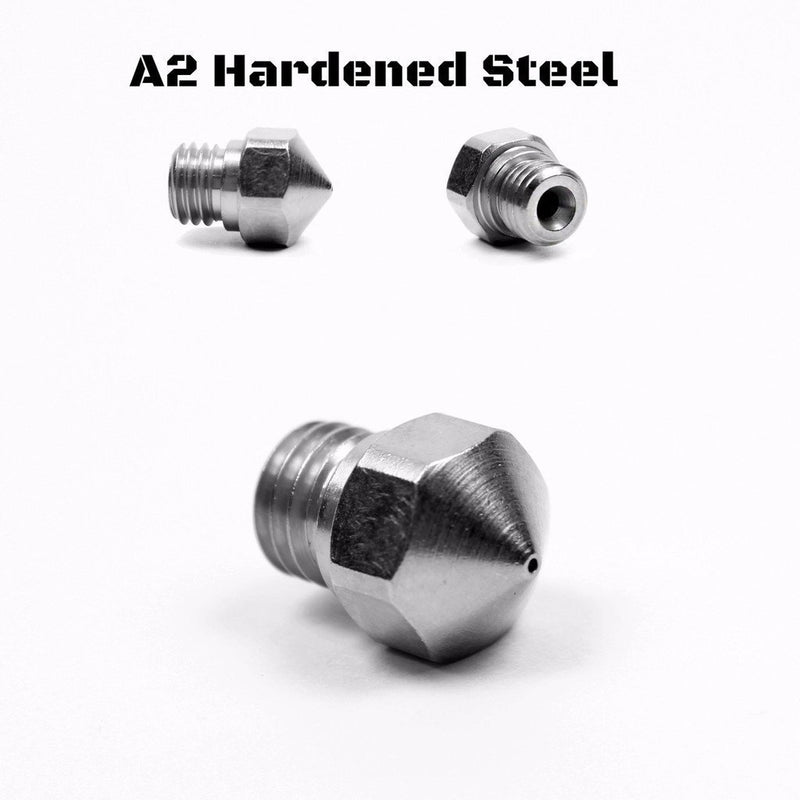 M2558 Micro Swiss Plated A2 Hardened Steel Nozzle for MK10 All Metal Hotend Kit - Technology Outlet