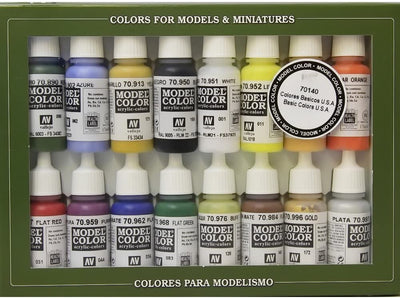 Vallejo Acrylic Model Colour Set - USA Basic (16pc) - Technology Outlet