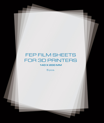PrimaCreator FEP Film Sheets for 3D Printers - 140 x 200 mm 5-pack - Technology Outlet