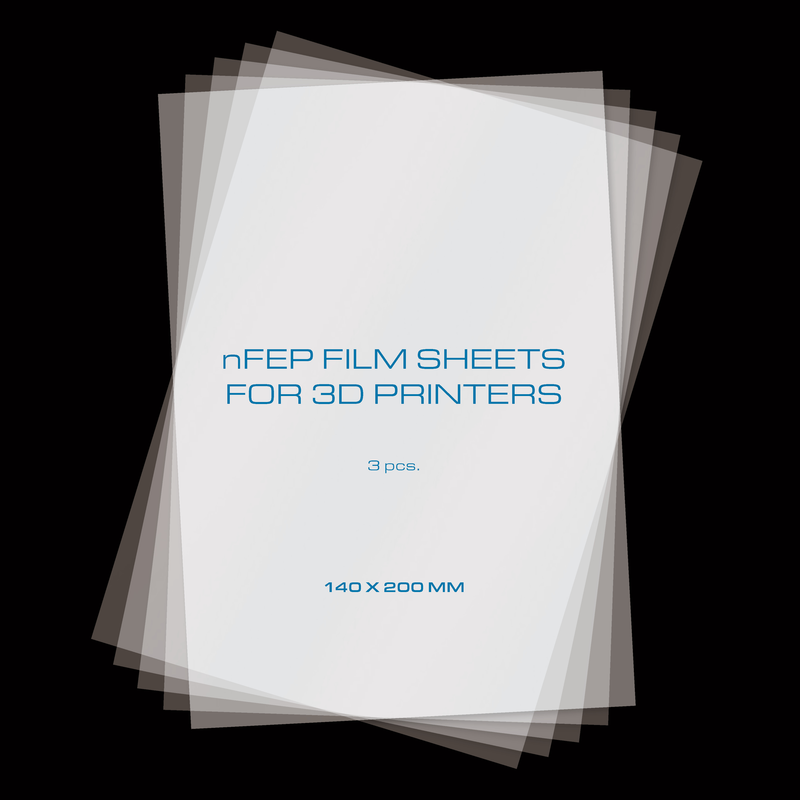 PrimaCreator nFEP Film Sheets for Resin 3D Printers 140x200mm 3-Pack - Technology Outlet