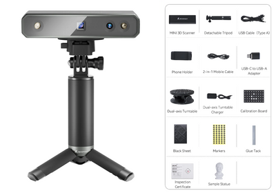 Revopoint Mini 3D Scanner - with Dual-Axis Turntable - Technology Outlet