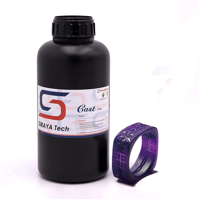 Siraya Tech Cast 3D Printer Resin - 1KG - Purple - Technology Outlet