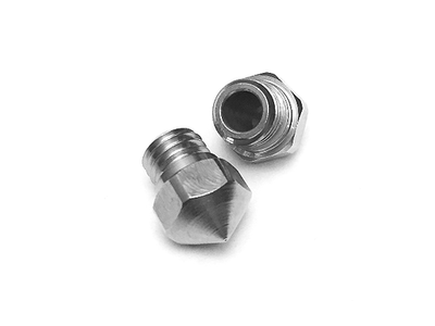 M2548 Micro Swiss Brass Plated Wear Resistant Nozzle for MK10 PTFE Lined Hotend - Technology Outlet